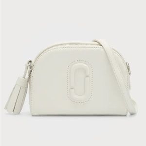 Marc Jacob’s The Shutter White Leather Crossbody Bag